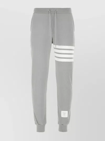 Thom Browne Jogger Trousers 4 Bar In Grey
