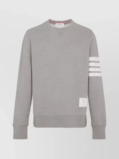 Thom Browne Sweatshirt In Cotton Jersey In Grey