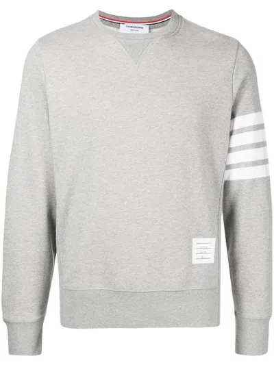 Thom Browne Engineered 4-bar Jersey Sweatshirt In Gray