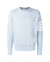 Thom Browne Engineered 4-bar Loopback Sweatshirt In Blue