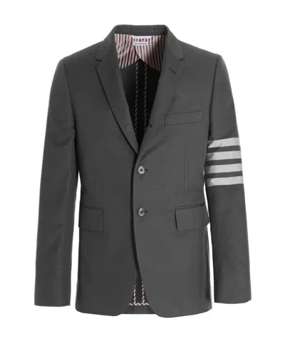 Thom Browne Engineered 4-bar Single-breasted Blazer In Black