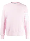 Thom Browne Engineered 4-bar Sweatshirt In Pink