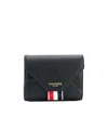 Thom Browne Envelope Card Case In Black