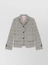 Thom Browne Exposed Catch Vent Sportcoat Check Hunting Tweed In Multi