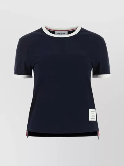 THOM BROWNE EXTENDED BACK CREW NECK T-SHIRT
