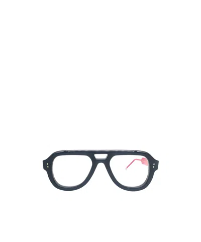 Thom Browne Eyewear Pilot Frame Glasses In Black