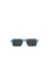 Thom Browne Eyewear Rectangle Frame Sunglasses In Black