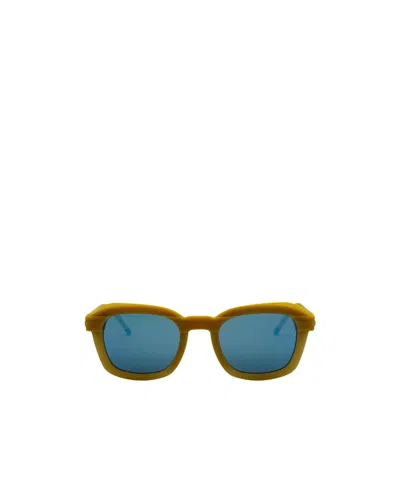 Thom Browne Eyewear Rectangle Frame Sunglasses In Blue