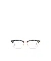 Thom Browne Eyewear Rectangular Glasses In Metallic