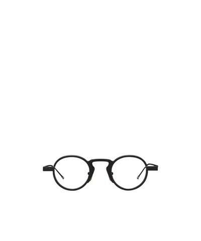 Thom Browne Round Glasses In Black