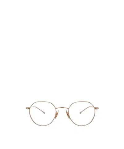 Thom Browne Eyewear Round Frame Glasses In Nude