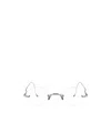 Thom Browne Eyewear Round Frame Glasses In White