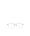 Thom Browne Eyewear Round Frame Glasses In White