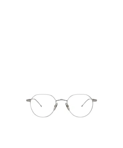 Thom Browne Eyewear Round-frame Glasses In White