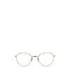 Thom Browne Eyewear Round Frame Glasses In White