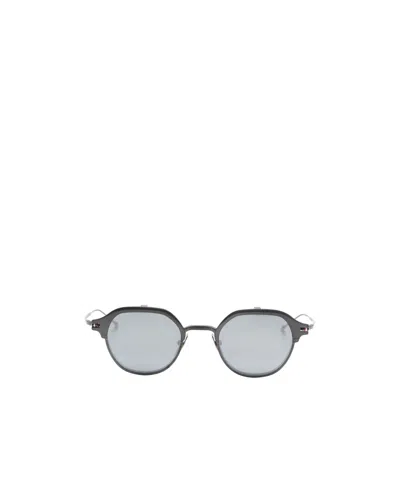 Thom Browne Eyewear Round Frame Sunglasses In Gray