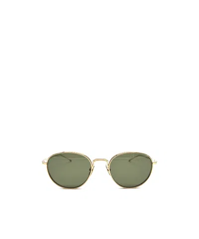 Thom Browne Eyewear Round Frame Sunglasses In Green