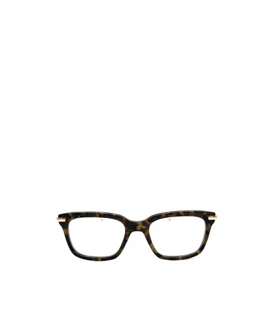 Thom Browne Eyewear Square Frame Glasses In Black