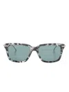Thom Browne Eyewear Square Frame Glasses In Green