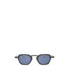 Thom Browne Signature Stripes Square Sunglasses In Blue