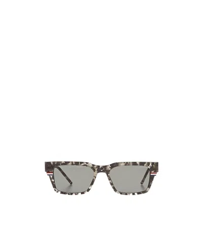 Thom Browne Eyewear Square Frame Sunglasses In Gray