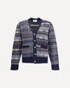 Thom Browne Fun Mix Fairisle Float Jacquard Relaxed In Blue
