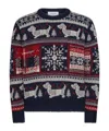 Thom Browne Fair Isle Intarsia Jumper In Black