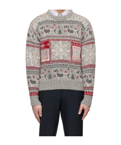 THOM BROWNE FAIR ISLE INTARSIA JUMPER