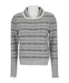 Thom Browne Jacquard Pullover In Gray