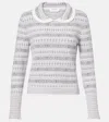 Thom Browne Fair Isle Wool-blend Jacquard Sweater In Gray