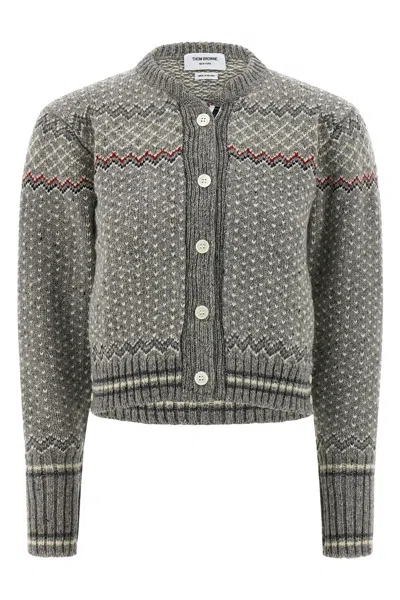 THOM BROWNE 'FAIRISLE JERSEY FLOAT' CARDIGAN