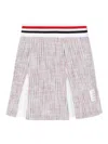 Thom Browne Mini Box Pleated Skirt In Multi