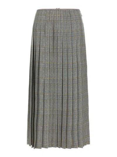 Thom Browne Pleated Skirt In Multi