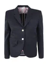 Thom Browne Wool Gabardine Sportcoat High Armhole In Blue