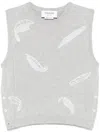 Thom Browne Feather-intarsia Cashmere Vest