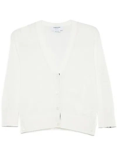 Thom Browne Feather-intarsia Cotton Cardigan