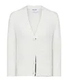 Thom Browne Feather-intarsia Cotton Cardigan