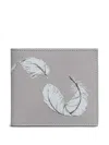 Thom Browne Feather-print Card Holder
