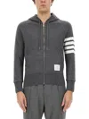 Thom Browne Gray Cotton Sweatshirt In Gray