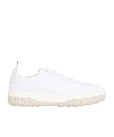 Thom Browne Field Low-top Sneakers In White