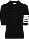 Thom Browne Wool Polo Shirt In 蓝色