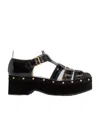 Thom Browne Studded Platform Sandal Open Toe In Black