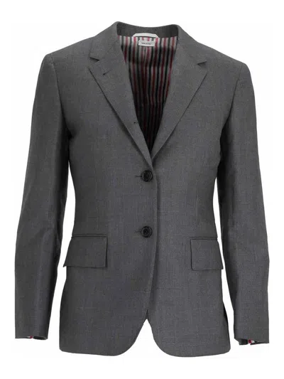 Thom Browne Abrigo Corto - Gris
