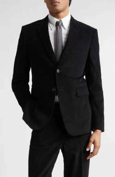 Thom Browne Fit 1 Classic Corduroy Sport Coat In Black