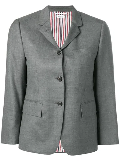 Thom Browne Fit 1 Classic Sport Coat In Super 120 S Twill In Gray