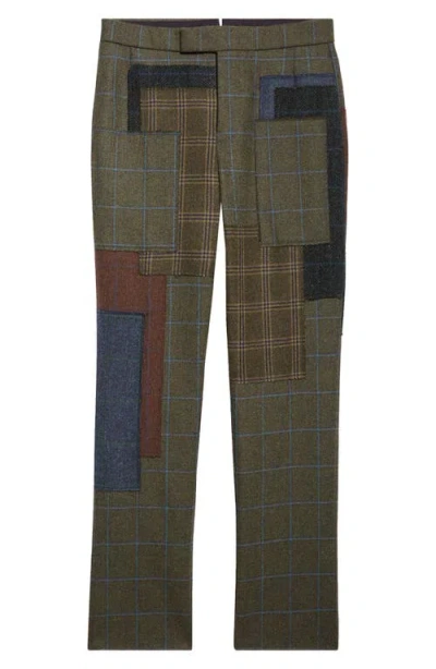 Thom Browne Fit 1 Patchwork Wool Backstrap Trousers