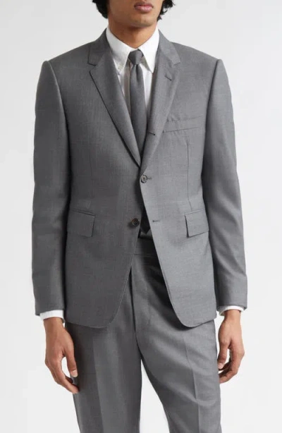 Thom Browne Fit 1 Super 120s Wool Twill Sport Coat In Gray