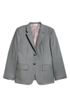 Thom Browne Fit 1 Wool Twill Blazer In Medium Grey