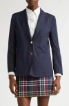 Thom Browne Fit 2 Semiconstructed Sack Jacket In Blue