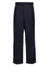 Thom Browne Signature Stripe Wide-leg Pants In Blue